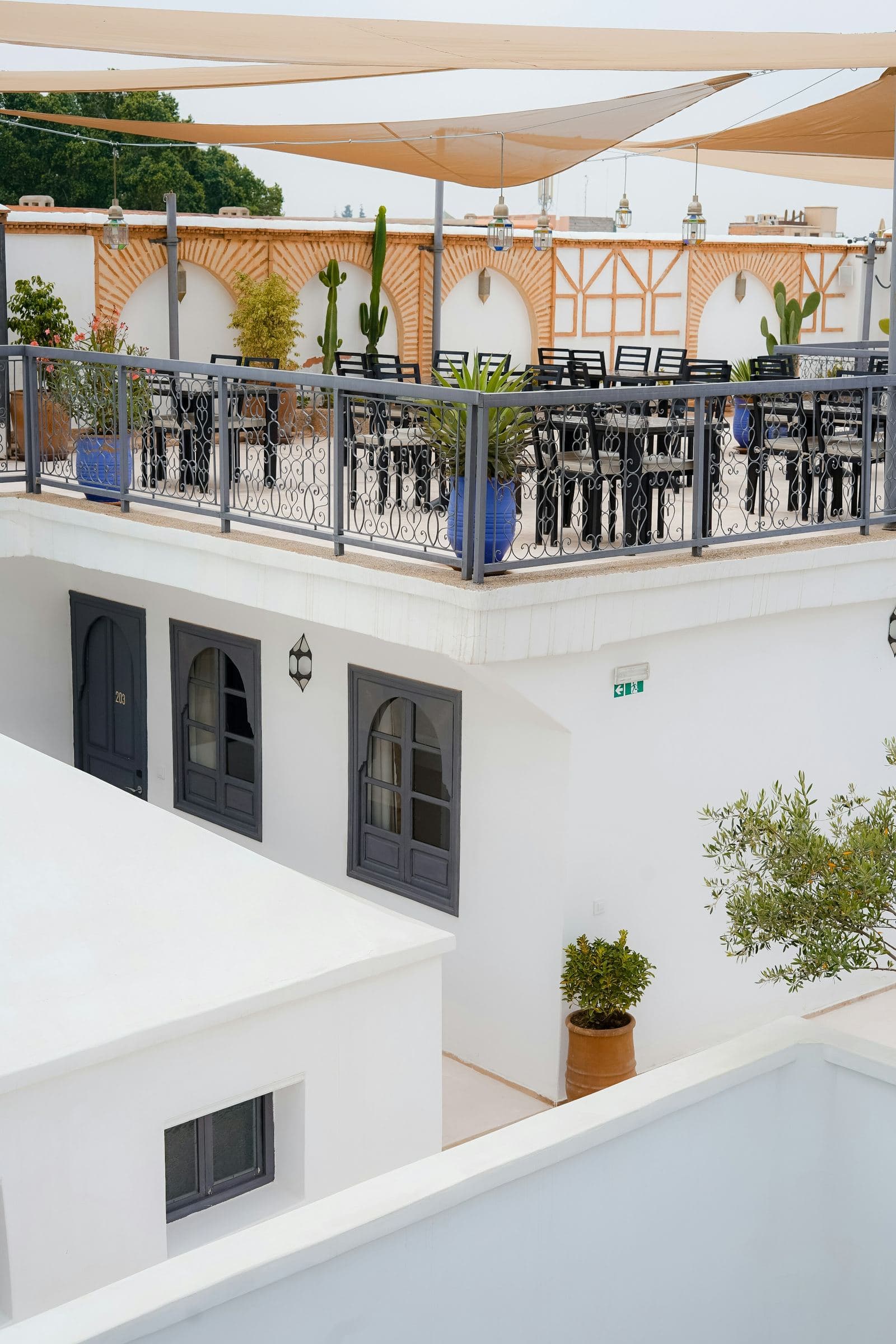Terrasse sur les toits